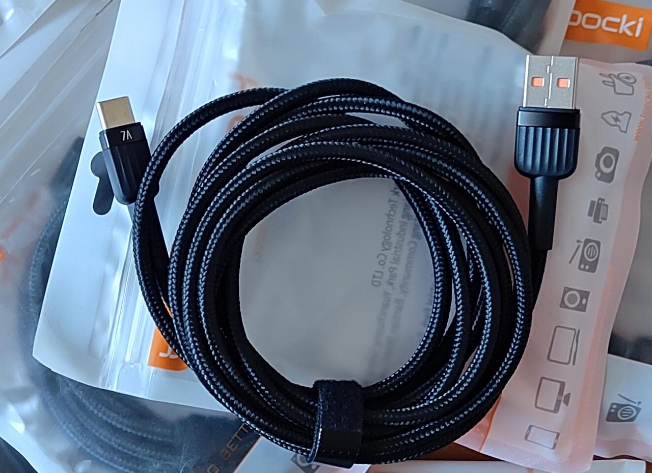 Кабель Toocki 286 TXCT-LYA01 USB/Type-C 7А 2 м Black (25043144) - фото 3 Кабель Toocki 286 TXCT-LYA01 USB/Type-C 7А 2 м Black (25043144) - фото 3