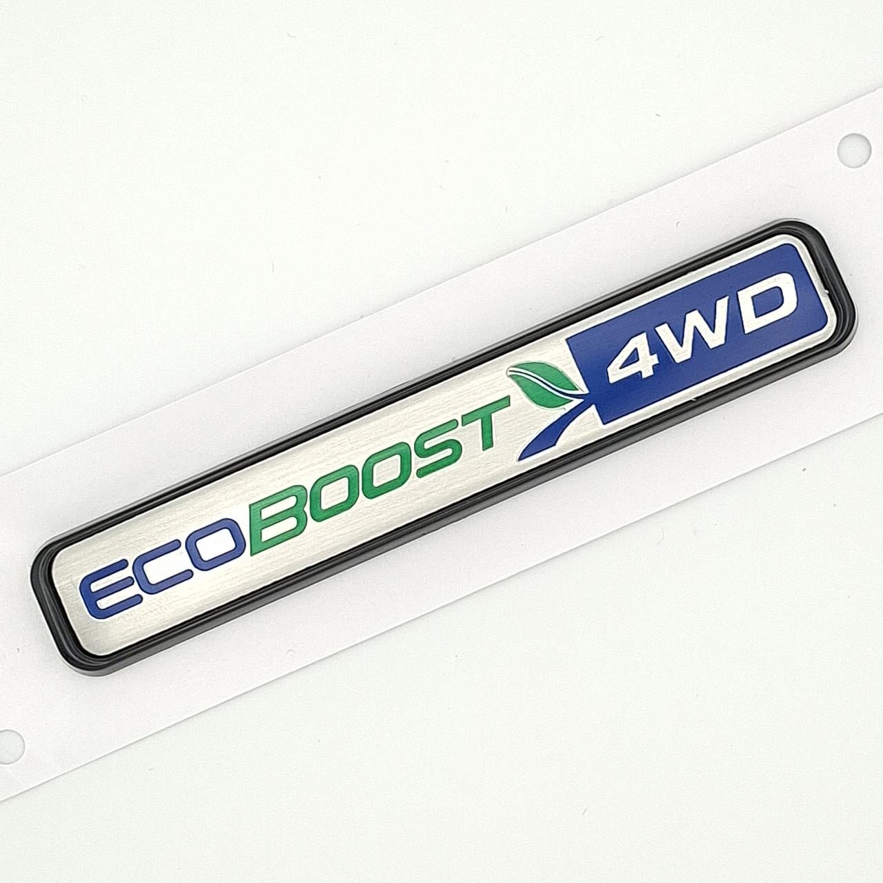 Эмблема EcoBoost 4WD Ford ABS 10,2х1,7 см Черный глянцевый (2772044367)