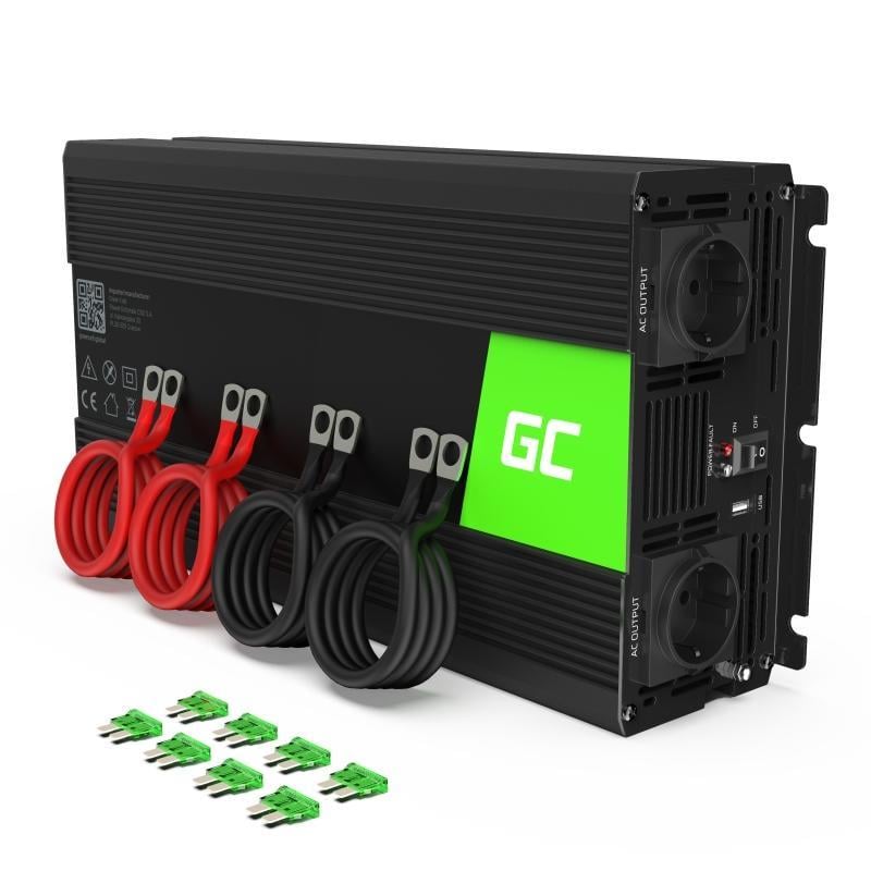 Автомобільний інвертор DC-AC Green Cell INV21 24V/230V 3000/6000W (461151)