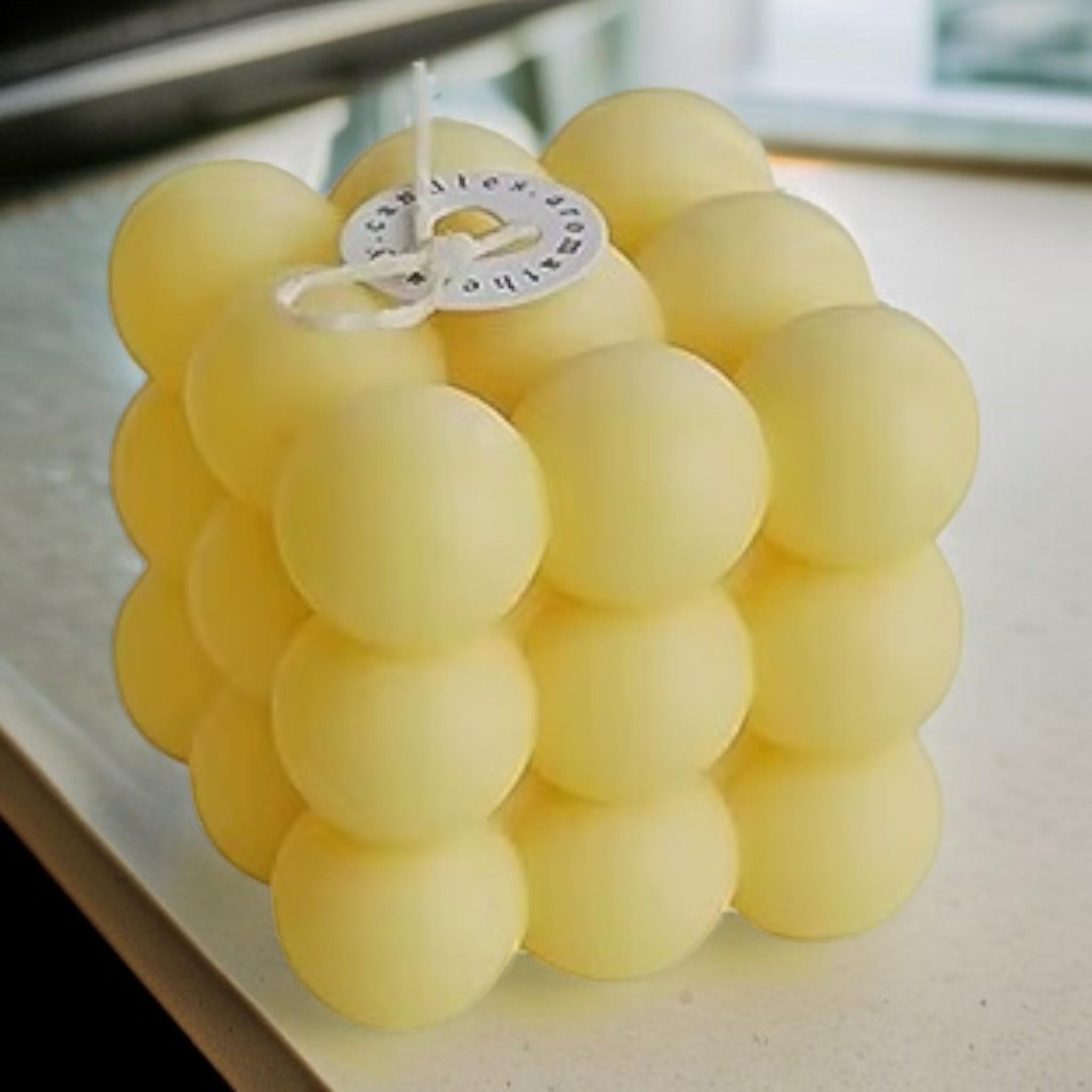 Свічка бульбашково-кубічна Жовта Du Song (00014) - фото 2 Свічка бульбашково-кубічна Жовта Du Song (00014) - фото 2