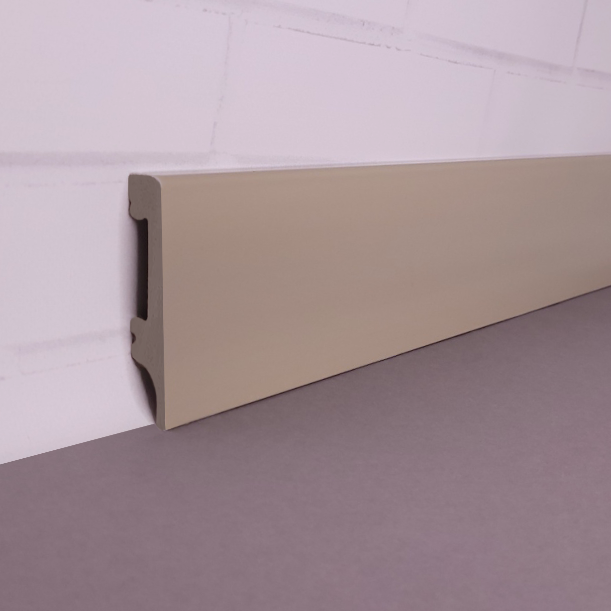 Плинтус дюрополимерный 80х15х2500 мм Кашемир (8015P-011-705)