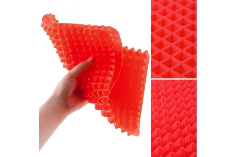 Силиконовый коврик для выпечки пирамидка Silicone Poast Pan 40х28 см (152597) - фото 2 Силиконовый коврик для выпечки пирамидка Silicone Poast Pan 40х28 см (152597) - фото 2