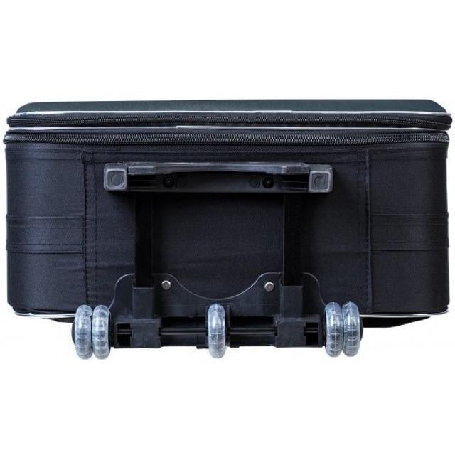 Набір валіз тканинна Bonro Style середня та велика 2 шт. Чорно-червоний (2670149138) - фото 7