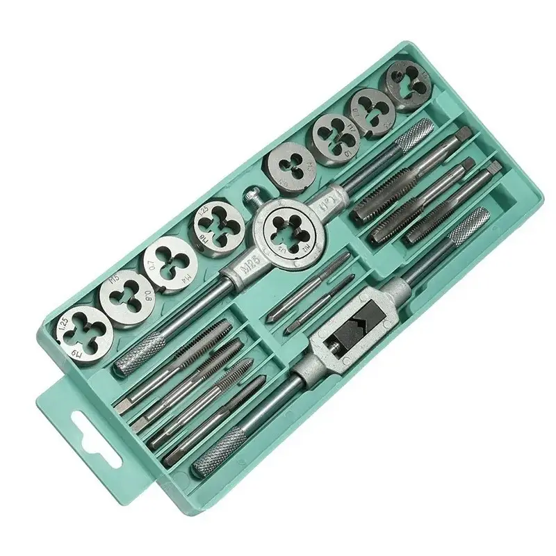 Набор метчиков и плашек в пластиковом боксе 20 шт.(М3-М12) - фото 6 Набор метчиков и плашек в пластиковом боксе 20 шт.(М3-М12) - фото 6