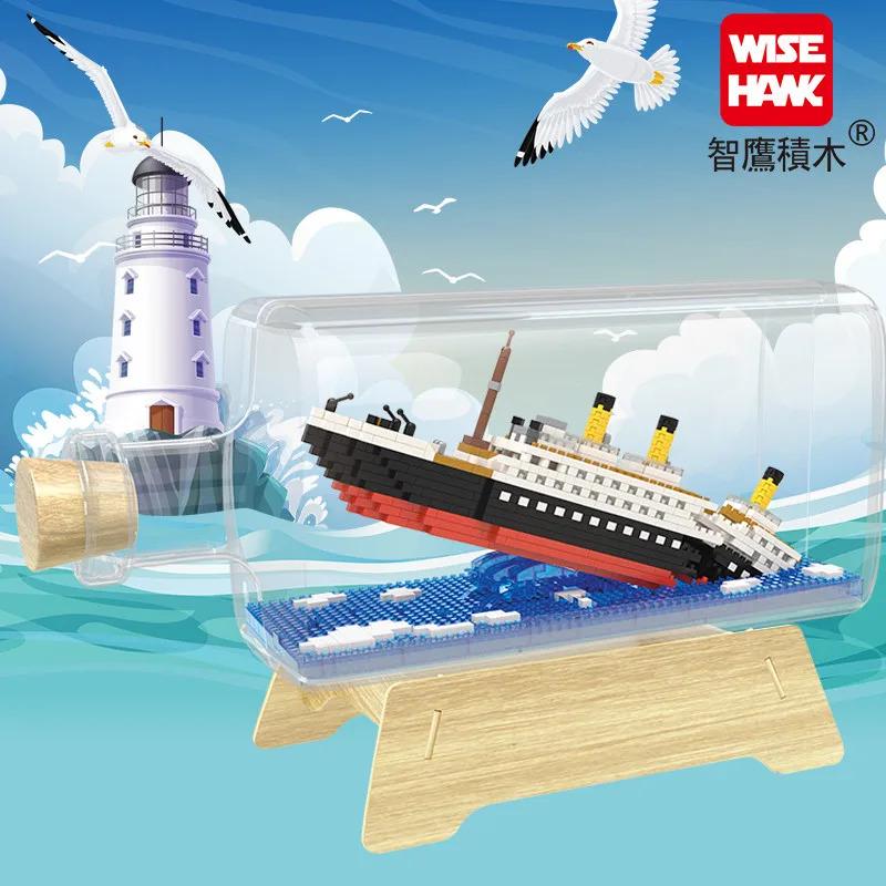 Конструктор Titanic in bottle в бутылке 1040 деталей - фото 5 Конструктор Titanic in bottle в бутылке 1040 деталей - фото 5
