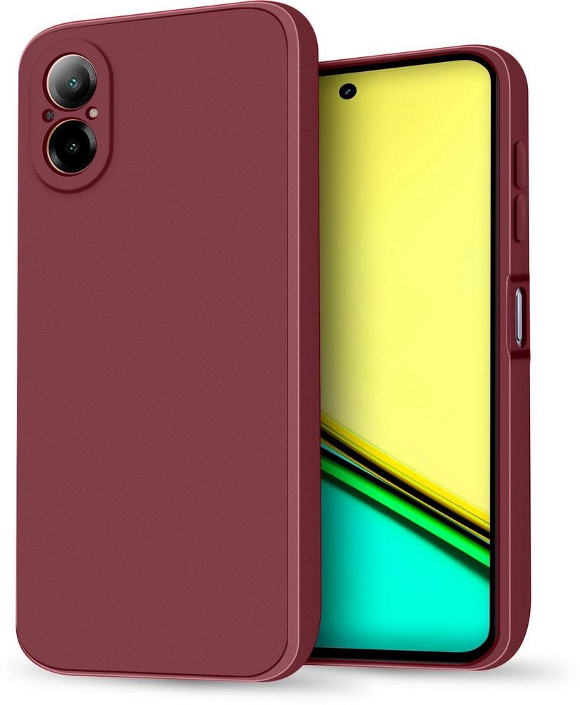 Силиконовый чехол HardCorner Realme C67 (с микрофиброй) Wine (35405-42)