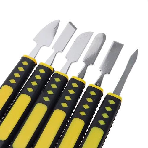 Набір лопаток двосторонніх для розкриття корпусів розбирання електроніки метал 6 шт. (811216) - фото 5 Набір лопаток двосторонніх для розкриття корпусів розбирання електроніки метал 6 шт. (811216) - фото 5