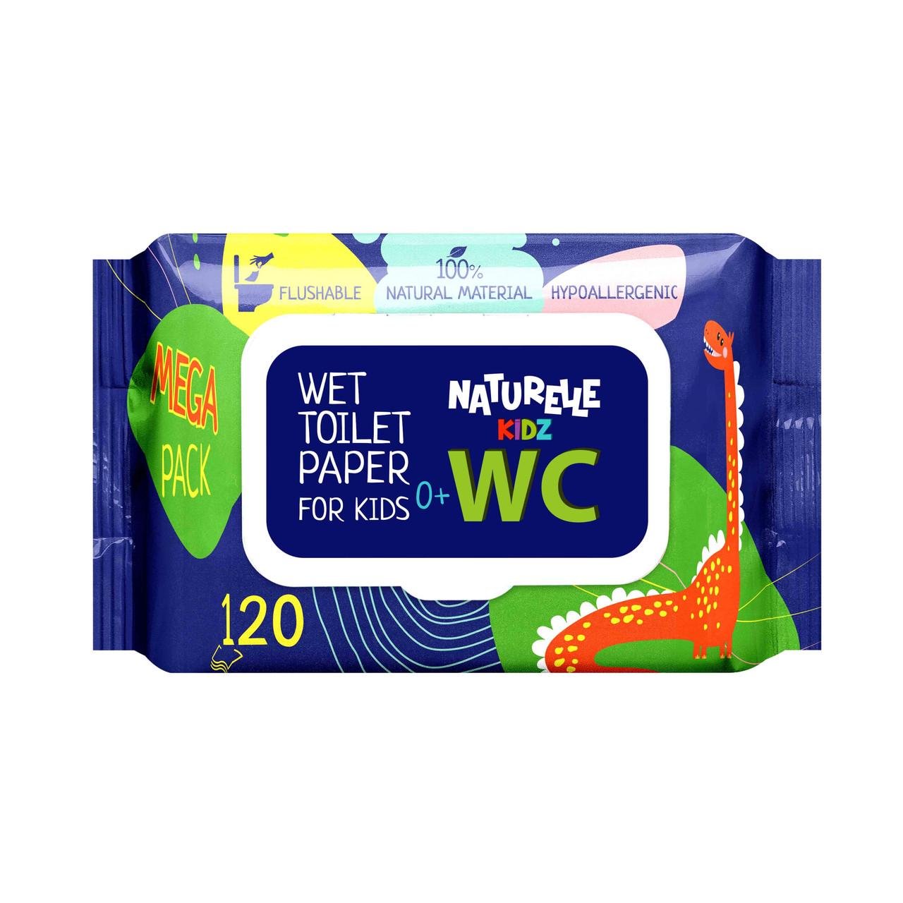 Туалетная влажная бумага Naturelle Kids 120 шт. (000006290)