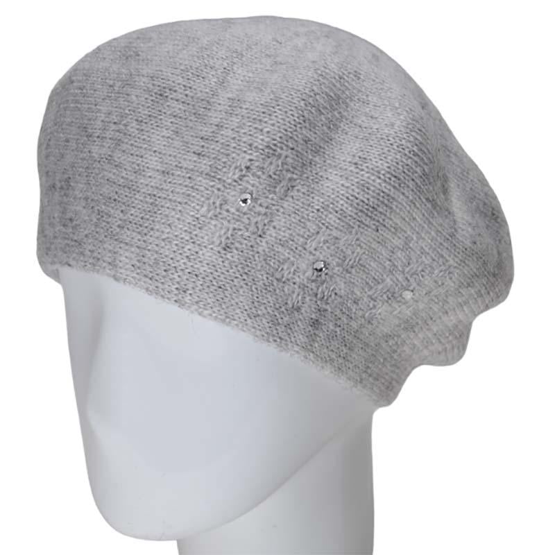 Берет жіночий Lirus Магна подвійний напіввовняний Світло-сірий (119066)