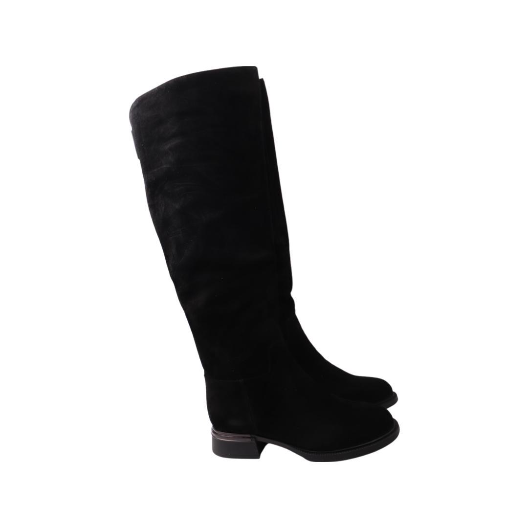 Чоботи жіночі Polann із замші р. 39 Чорний (174-22/23ZSC)