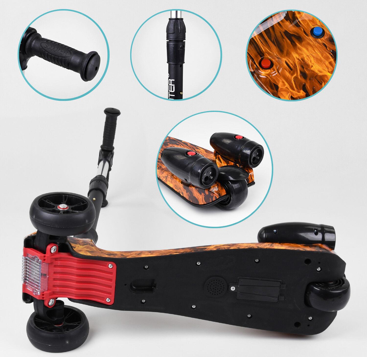 Самокат детский Best Scooter MAXI 89341 с парогенератором Красный (15452171) - фото 5