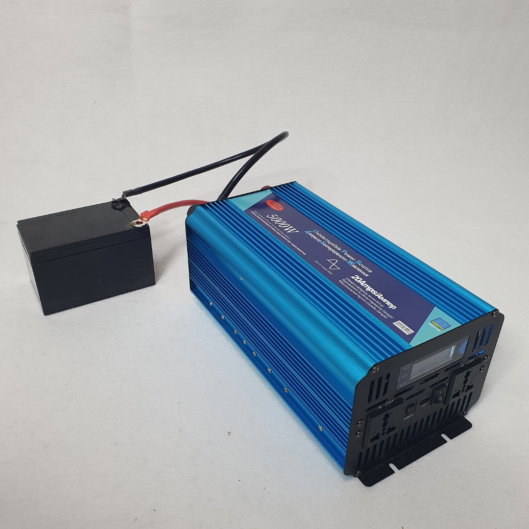 Автомобильный инвертор Power Inverter Wimpex 5000W с чистой синусоидой и защитой от перегрузки (X51-W00) - фото 4