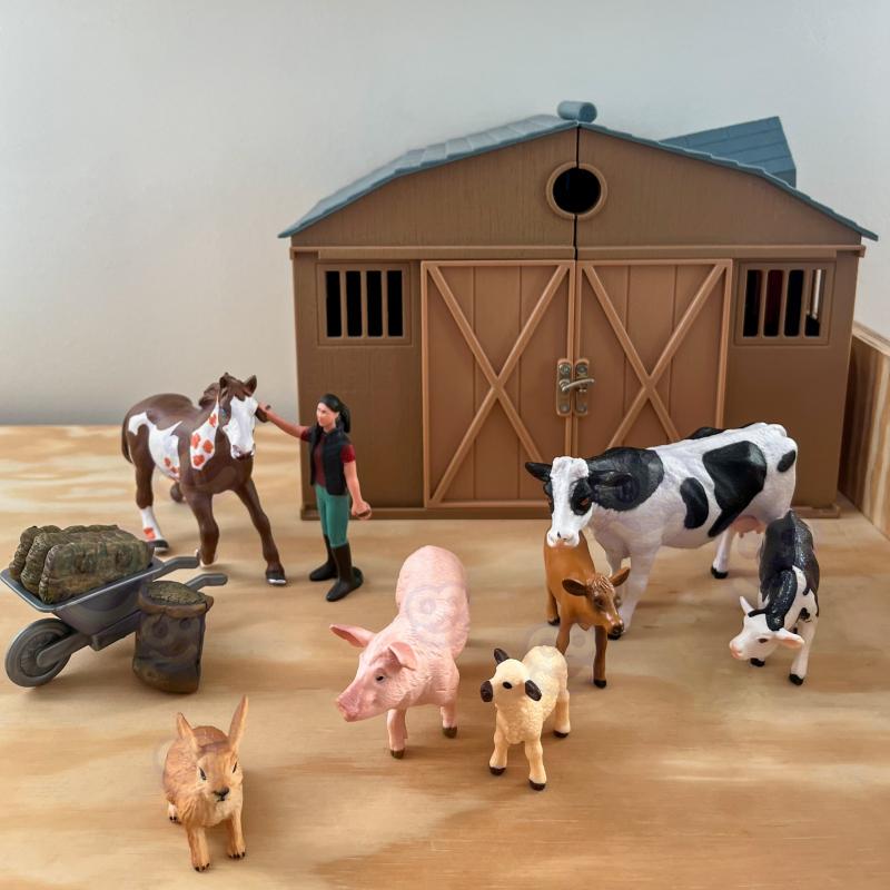 Набор фигурок животных на ферме Счастливая ферма Woopie 56577 10 эл. (56577) - фото 4