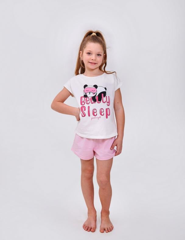 Пижама для девочки Smil стрейч-кулир/хлопок 152 см Молочный (104854-1)