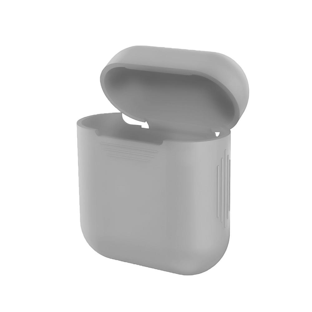 Чехол для наушников Airpods 1/2 Прозрачный (1010164-Gray)