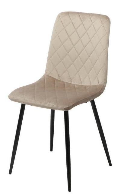 Кухонний стілець MARINO з металевим каркасом Чорний/Оксамит Темний Бежевий (MARINO40) Кухонний стілець MARINO з металевим каркасом Чорний/Оксамит Темний Бежевий (MARINO40)