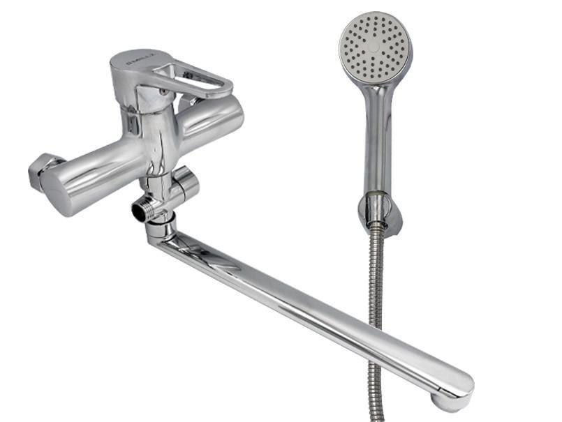 Смеситель для ванны Millz с отдельным переключателем на душ излив 30 см картридж Ø35 Хром (00000010473)