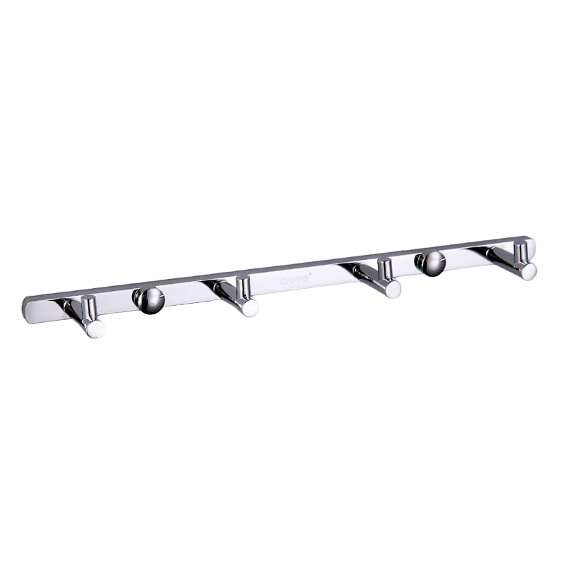 Планка с крючками для полотенец Gappo G202-4 четверной Хром (126824)