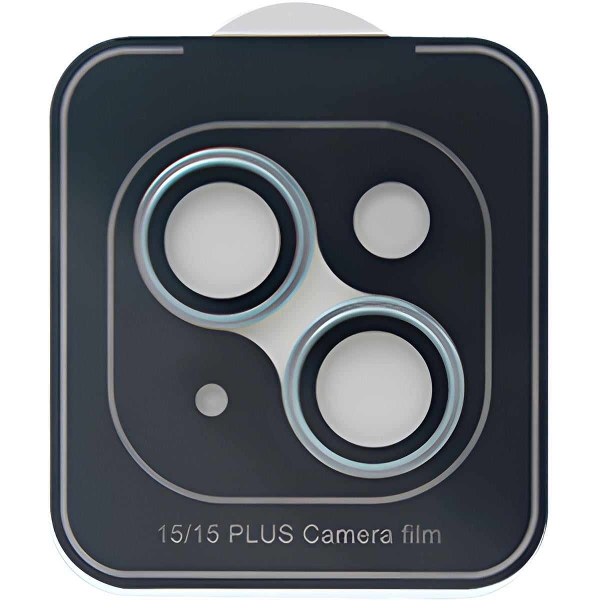 Защитное стекло для камеры ZK Max Hawk-Eye Camera Glass for iPhone 15/15 Plus Blue