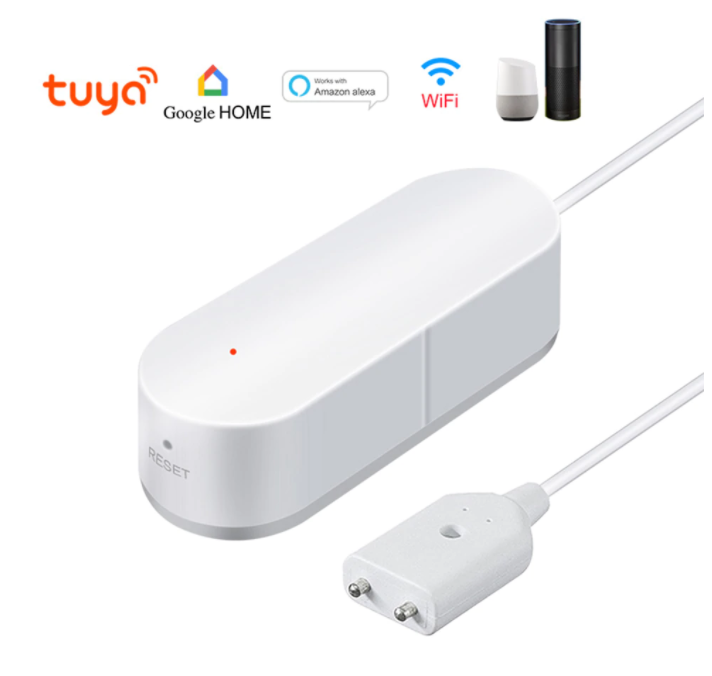 Розумний WIFI датчик витоку води Tuya WIFI Water Sensor Білий - фото 2