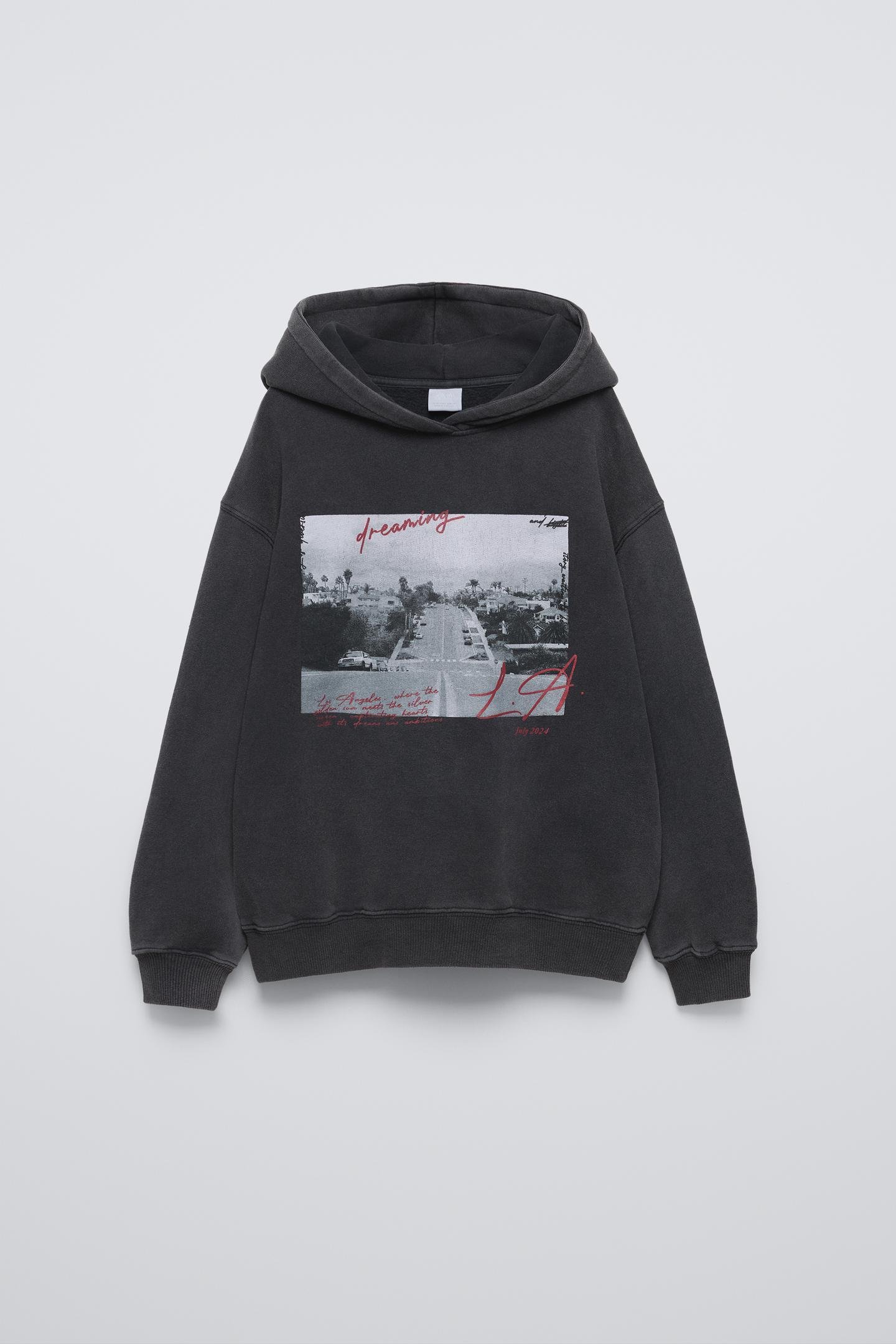 Худі для дівчинки Zara 140 см Темно-сірий (5350714807)