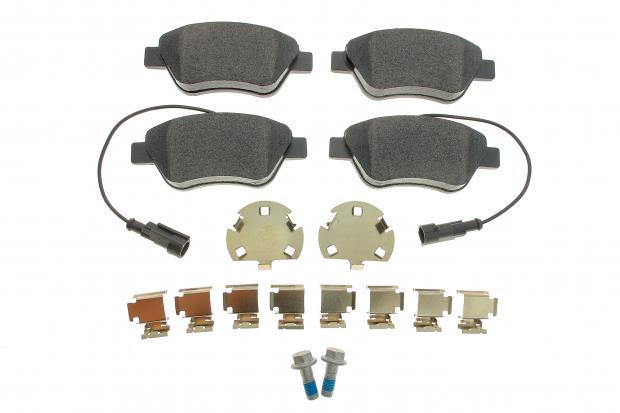 Тормозные колодки передние TEXTAR для Fiat Punto/Citroen Nemo/Peugeot Bipper 08-Bosch Q+ с датчиками (2370601)