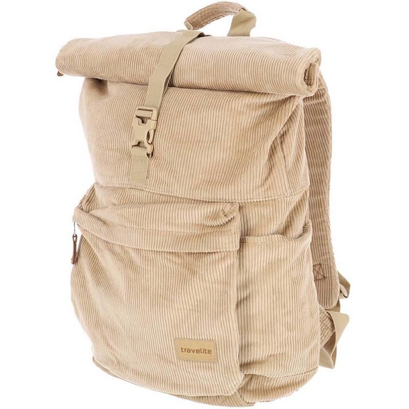 Городской рюкзак Travelite Cord Rollup для ноутбука 15" 17 л Beige (TL096410-40)