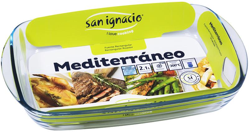 Форма для запікання Bergner San Ignacio Mediterraneo скляна 31x20x6 см прямокутна (BGEU-1593) - фото 2