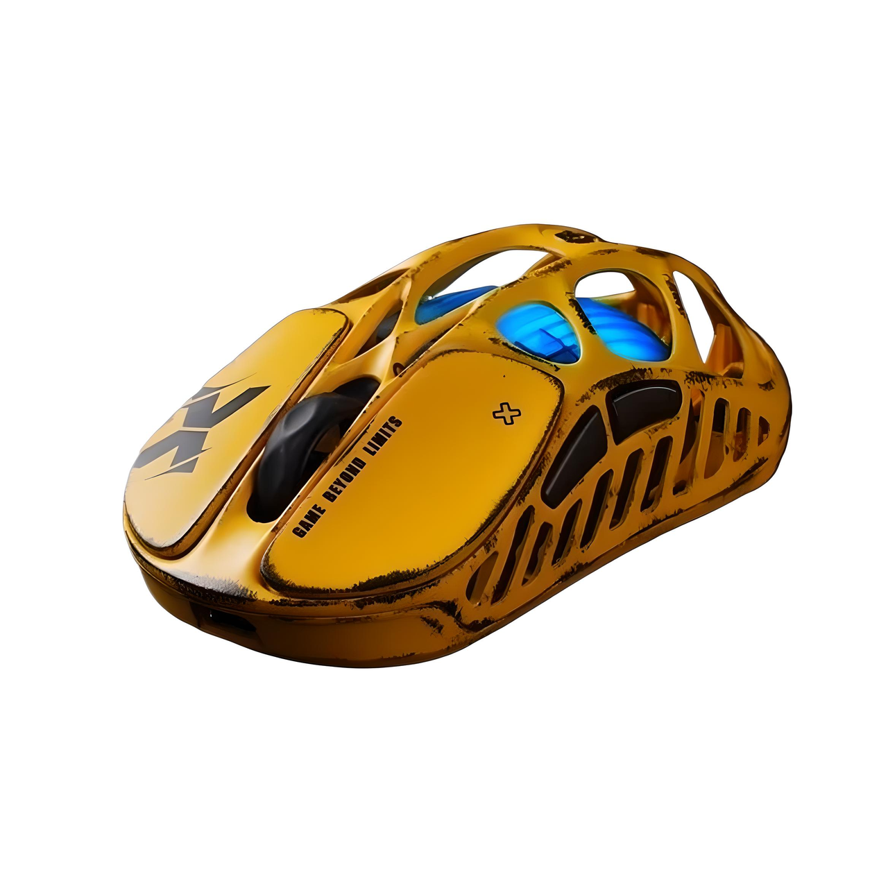 Мышь GravaStar Mercury X игровая с комбинированным подключением Battle Worn-Yellow (2590305238)