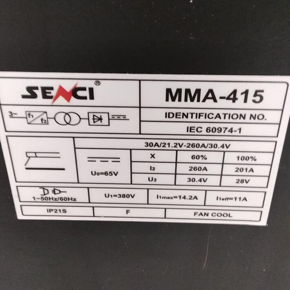 Апарат зварювальний інверторний Senci IGBT MMA-415 Senci 380V - фото 4 Апарат зварювальний інверторний Senci IGBT MMA-415 Senci 380V - фото 4