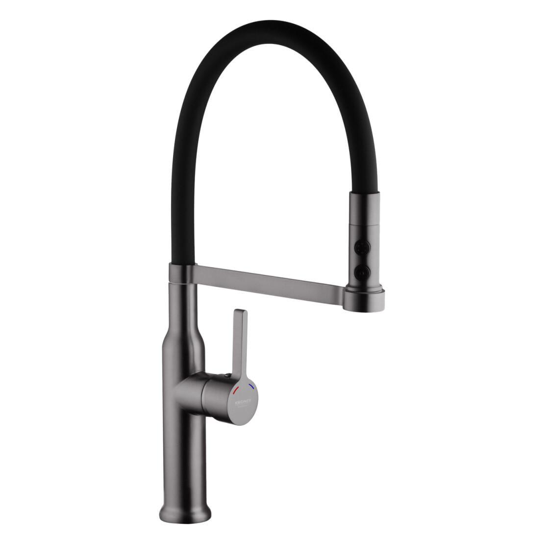 Смеситель для кухни Kroner KRP Ersel GRP03112BLK (CV035579) Смеситель для кухни Kroner KRP Ersel GRP03112BLK (CV035579)