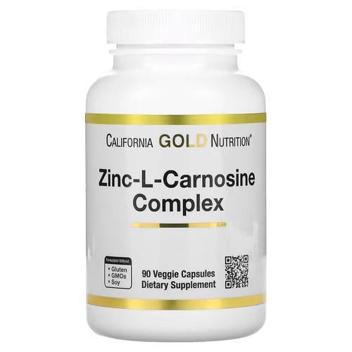 Цинк California Gold Nutrition Zinc-L-Carnosine 90 капс. (CGN-02000)
