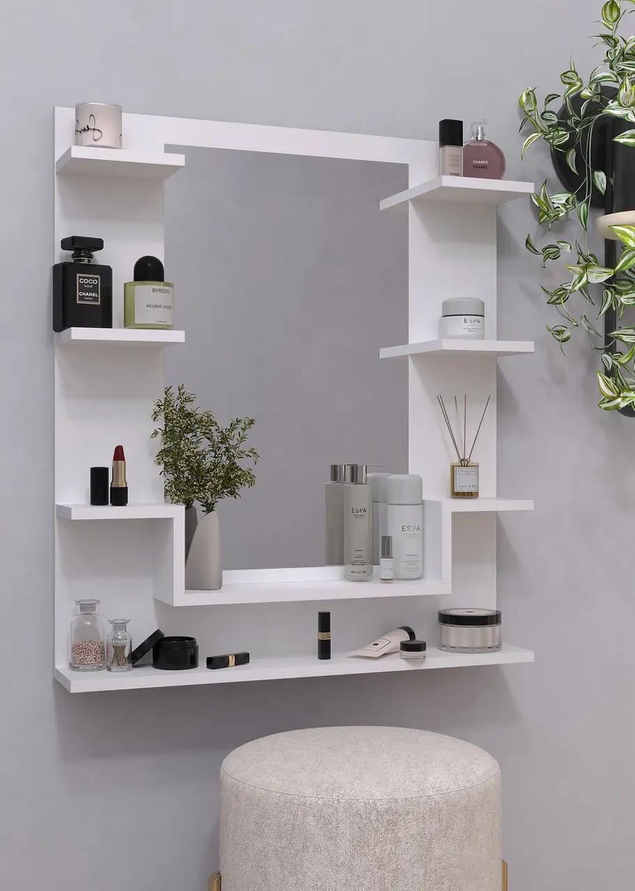 Зеркало с полкой 724х828х150 мм Белый (FNT-1) Зеркало с полкой 724х828х150 мм Белый (FNT-1)