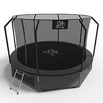 Батут FitToSky з внутрішньою сіткою та драбинкою 36 пружин 183 см Чорний - фото 2 Батут FitToSky з внутрішньою сіткою та драбинкою 36 пружин 183 см Чорний - фото 2