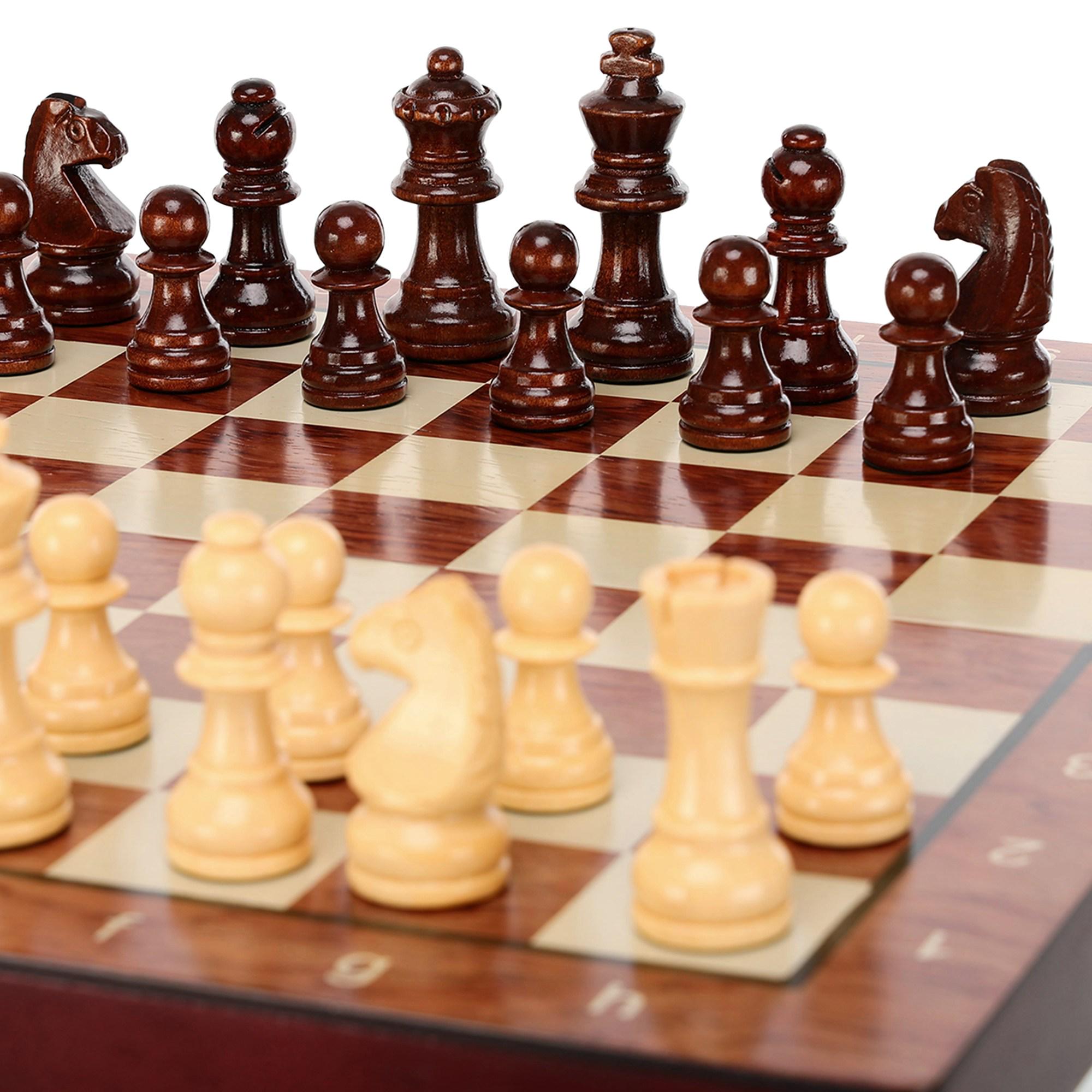 Шахи ZOOCEN FL334 дерев'яні 34х34х2,75 см (FL334) - фото 3 Шахи ZOOCEN FL334 дерев'яні 34х34х2,75 см (FL334) - фото 3