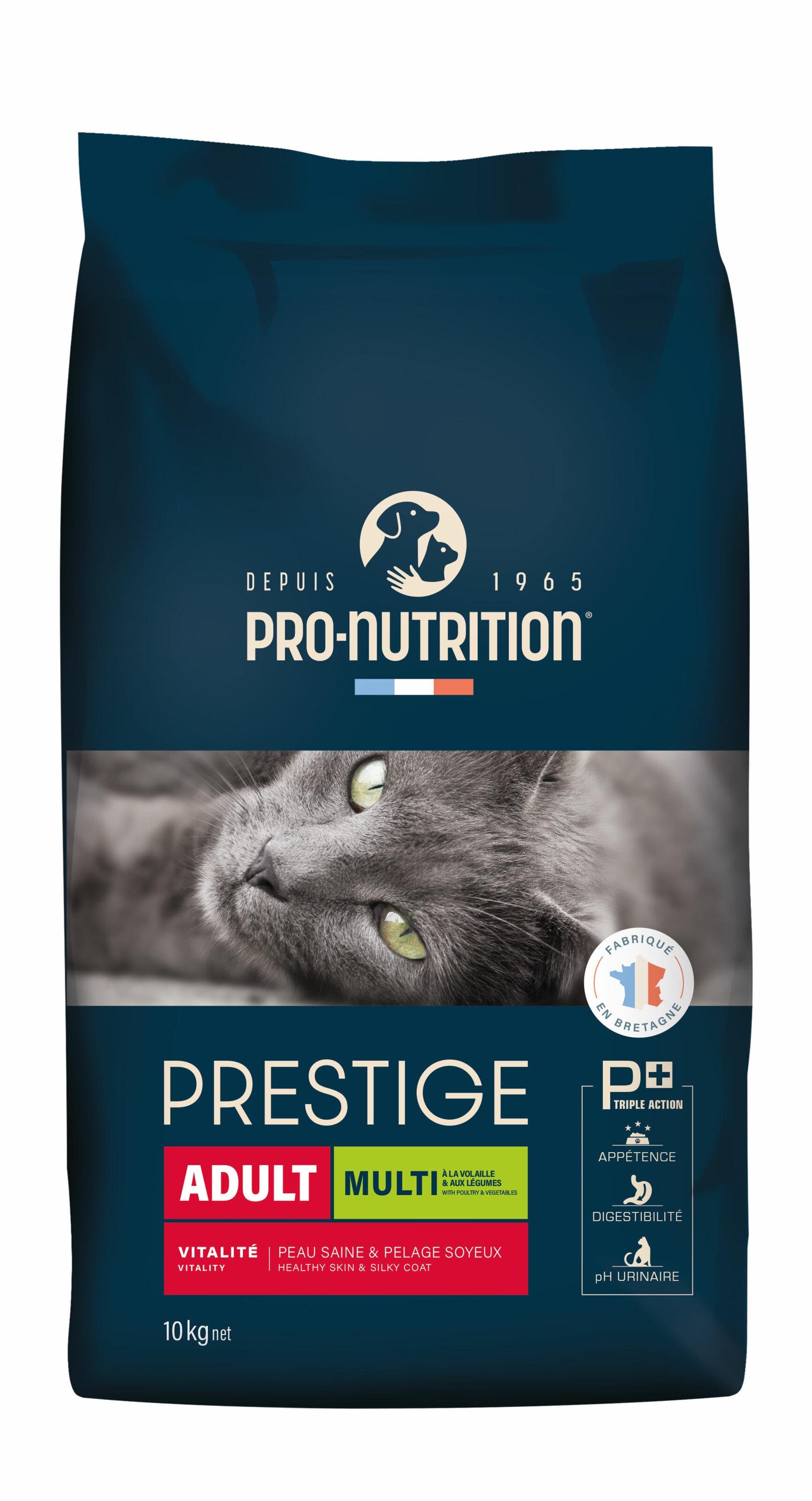 Корм сухой полнорационный для взрослых кошек Pro-Nutrition Flatazor Prestige Cat Multi чувствительных к различным вкусам с птицей и овощами 10 кг (203890) - фото 1