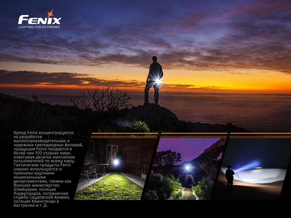 Фонарь ручной Fenix E02R Черный (337585) - фото 12