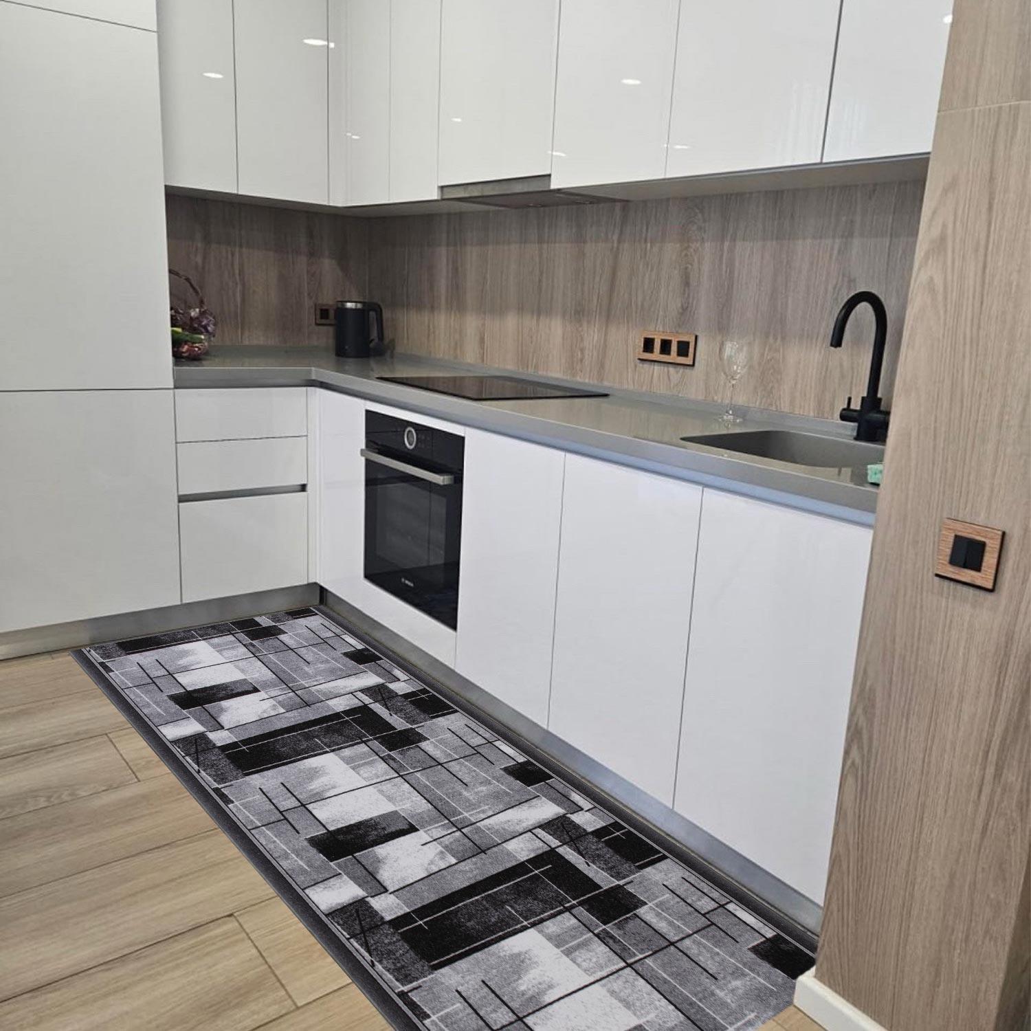 Ковровая дорожка безворсовая на войлочной основе Virtual Print Стекло-P8 1 м Серый (00-00022810) - фото 4 Ковровая дорожка безворсовая на войлочной основе Virtual Print Стекло-P8 1 м Серый (00-00022810) - фото 4