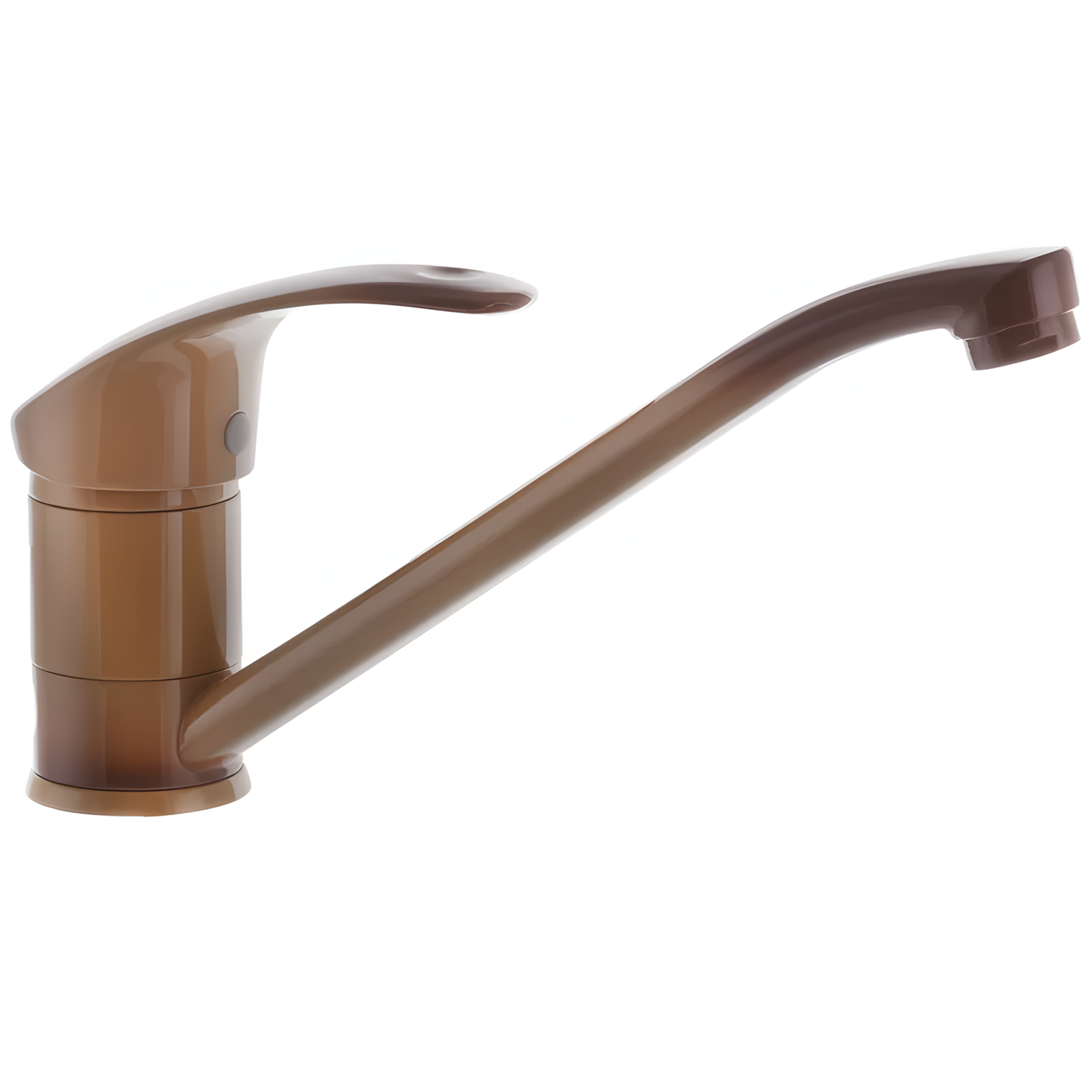 Кран на кухню водопроводный Haiba MARS-004 с коротким изливом однорычажный латунь Коричневый (b-HB0244)
