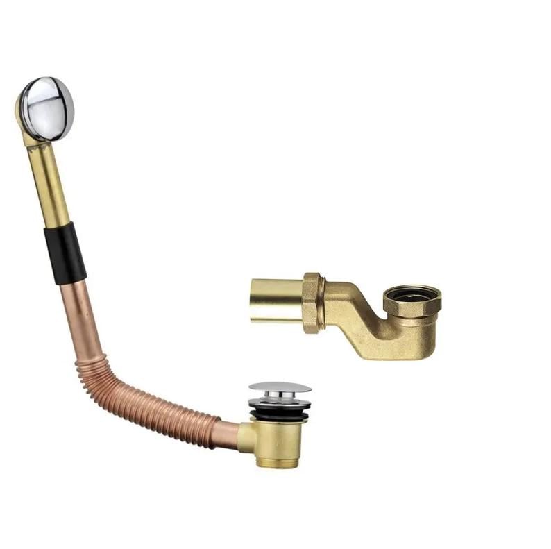 Сифон для ванны KOER BD-01-01 с переливом и выпуском Сlick-Сlack Латунь (KR5196) Сифон для ванны KOER BD-01-01 с переливом и выпуском Сlick-Сlack Латунь (KR5196)