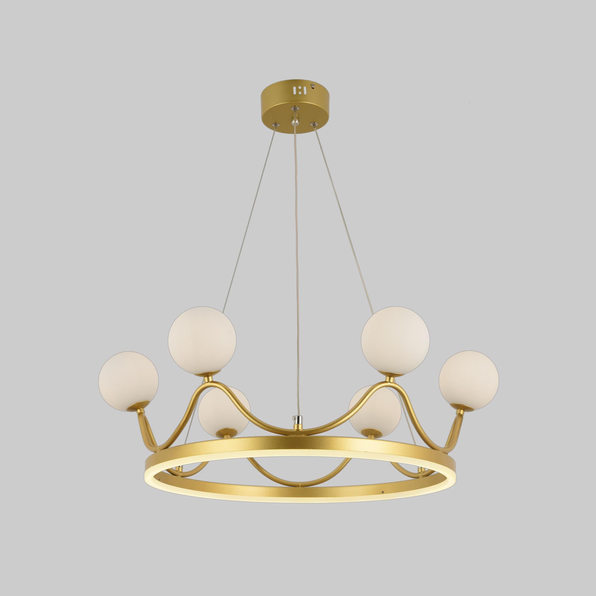 Люстра Levistella Crown в виде короны 60 см Золотой