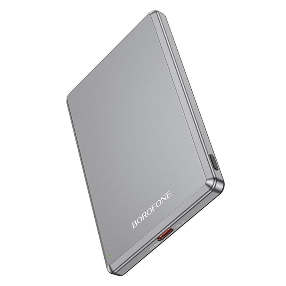 Повербанк Borofone BJ50 5000 mAh 20W магнитный беспроводная зарядка Серый (2486417310)
