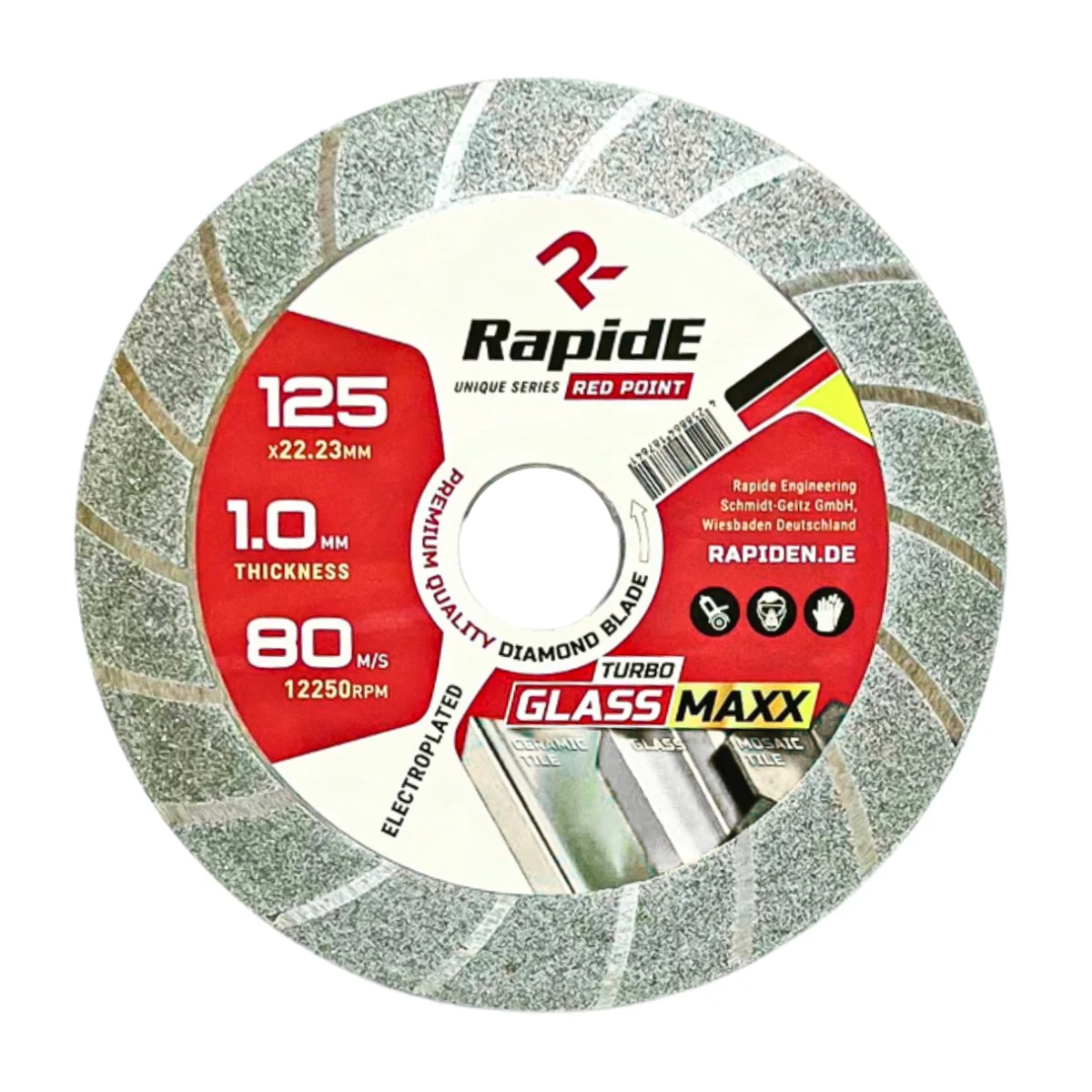 Диск RapidE Glassmaxx алмазний 125 мм для делікатного різу (R9793)