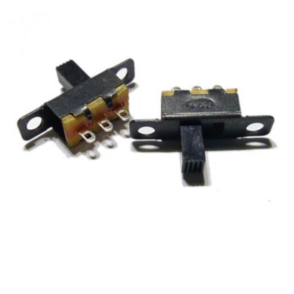 Переключатель движущийся ползунковый SS12F15VG6 2 полюса 3pin тумблер 100 шт. (283845)