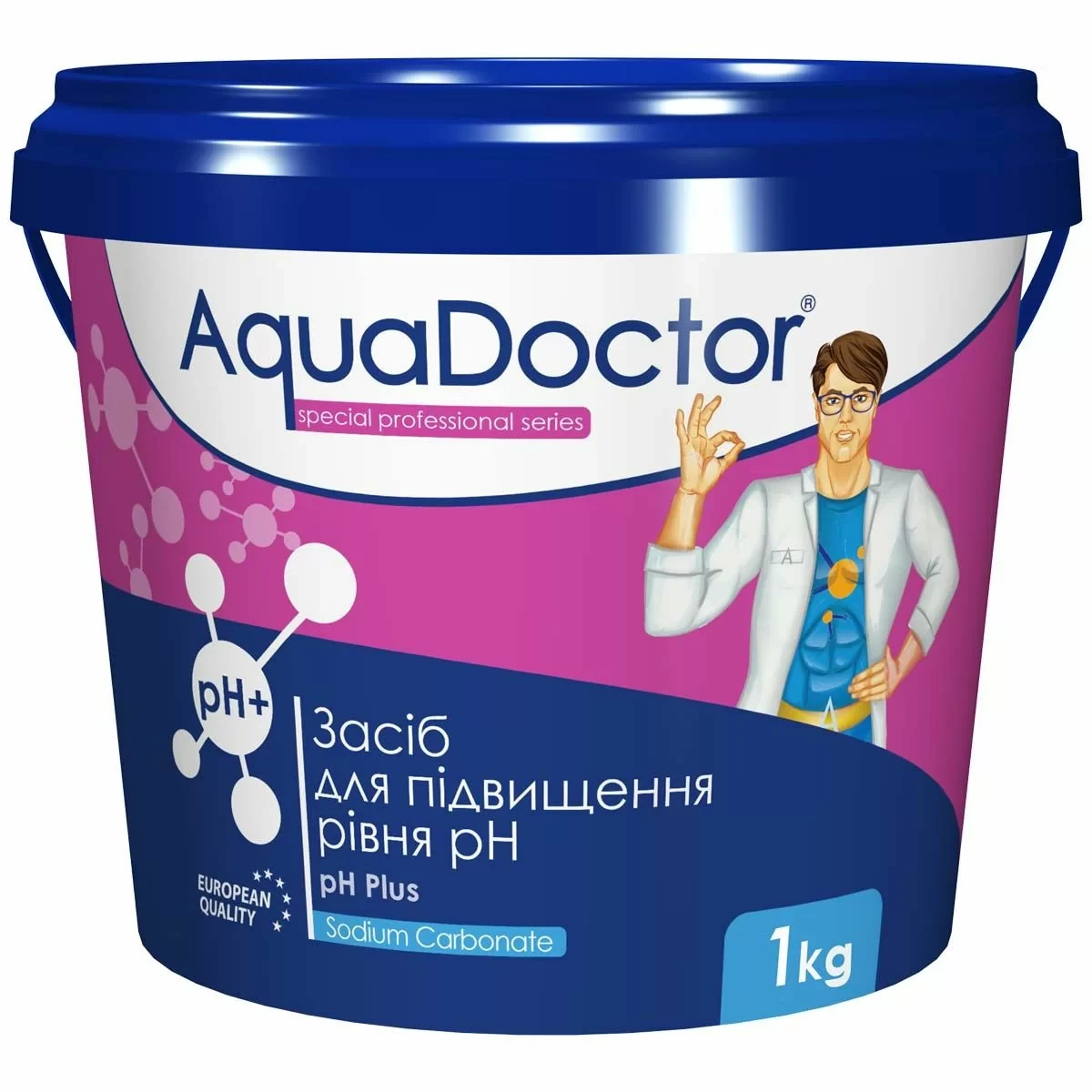 Засіб для басейну для підвищення рівня pH AquaDoctor pH Plus 1 кг - фото 1