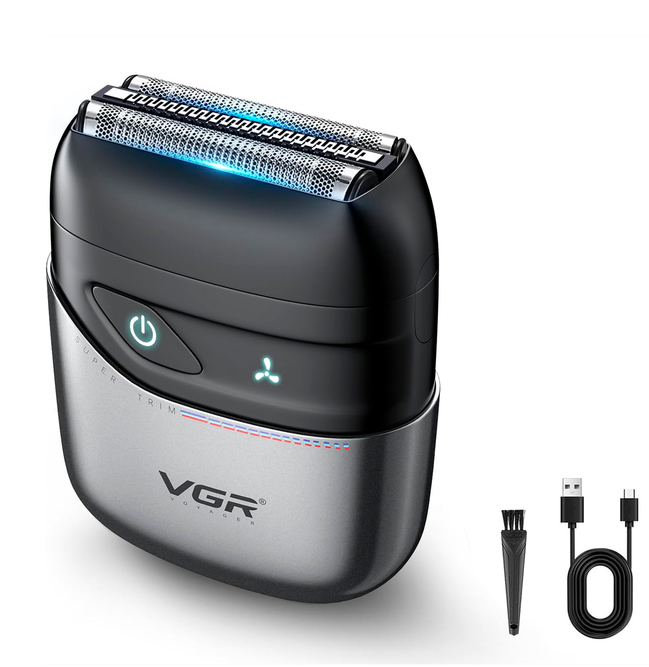 Бритва шейвер електрична VGR V-379 з подвійним лезом (718678)