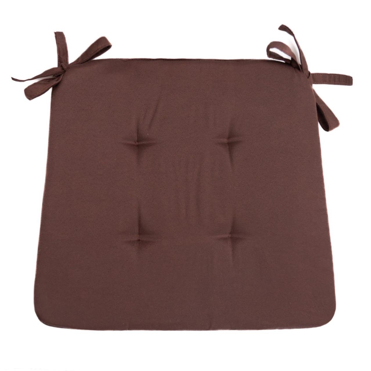 Подушка для стільця 32х38х2 см Шоколадний (1800322600)