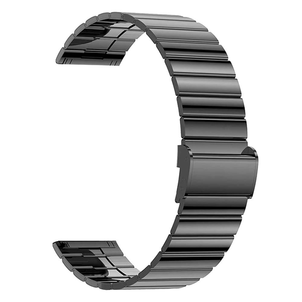 Ремінець для смарт-годинників металевий Bead design з механічною застібкою 22 мм Чорний (2375541523) Ремінець для смарт-годинників металевий Bead design з механічною застібкою 22 мм Чорний (2375541523)