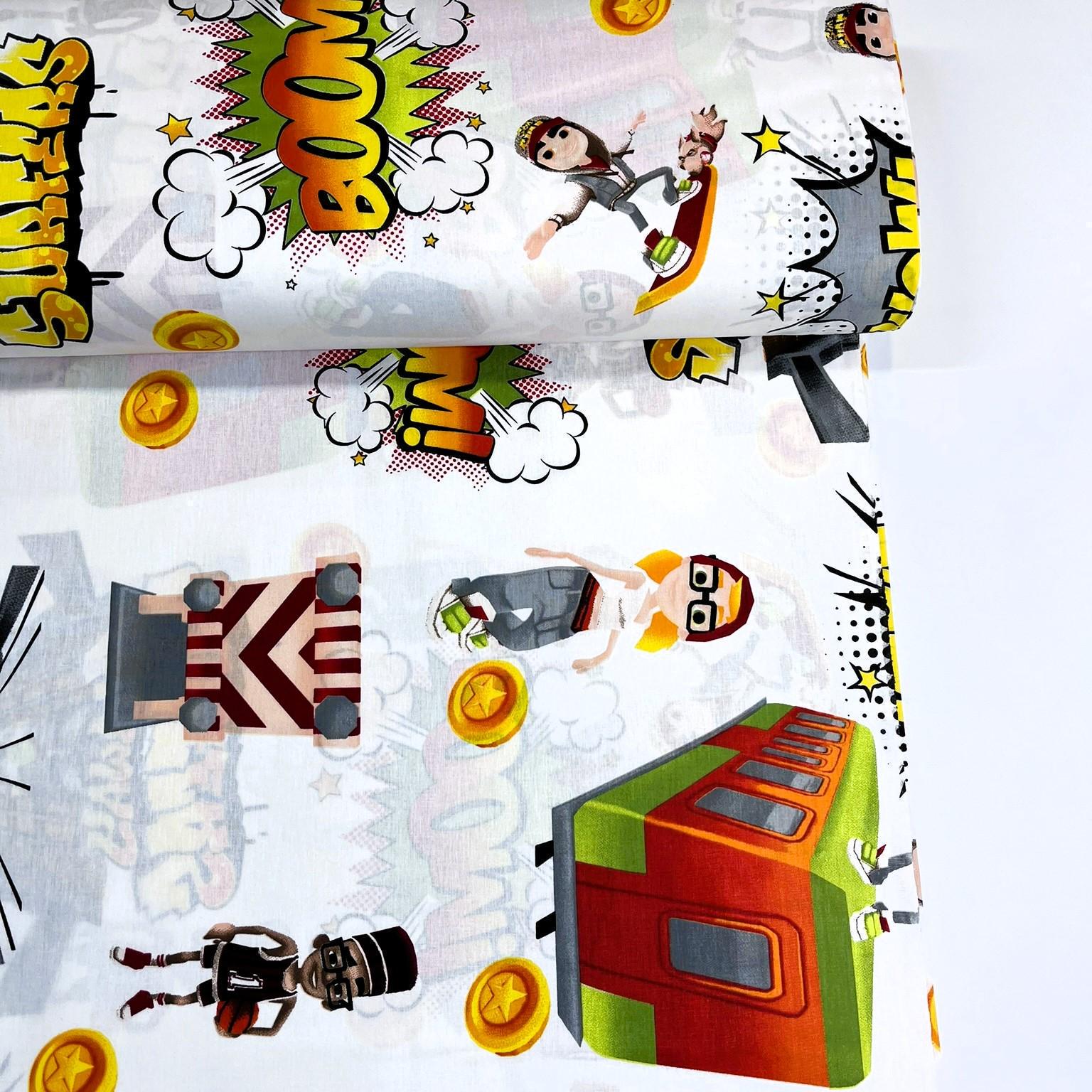 Ткань для постельного белья ранфорс Subway Surf 240 см (12152 A/2 00777)