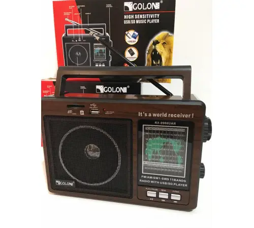 Радіоприймач акумуляторний Golon RX-9966UAR (GolonRX-9966UAR) - фото 4